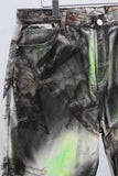 paint splatters digital baggy jeans men