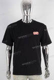Black slim fit digital print t shirt