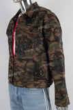 Camouflage skull patchwork jacket