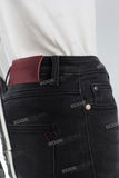 Black denim jeans women