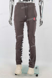 Coffee patchwork digital print pants men