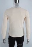 Yellow mesh long sleeve shirt