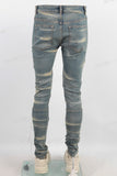 Blue vintage skinny jeans men