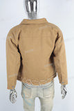 Yellow patchwork jacket men