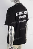 Black slim fit digital print t shirt