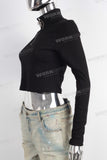 Black unisex long shirt women