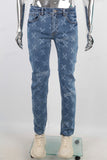 Blue laser skinny jeans men