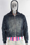 Acid washed jacket men