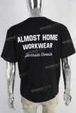 Black slim fit digital print t shirt