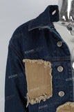 Dark blue patchwork jacket