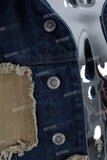 Dark blue patchwork jacket