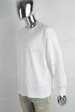 White oversize digital print shirt