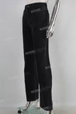Black slim fit flare jeans women