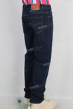 Dark blue denim jeans