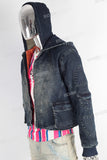 Acid washed jacket men