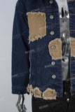 Dark blue patchwork jacket