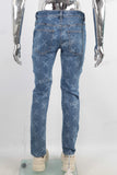 Blue laser skinny jeans men
