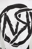 White heavyweight digital print t shirt