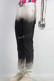 Acid washed wax skinny jeans
