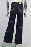 Blue cargo baggy jeans women