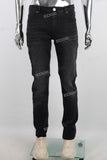 Black washed skinny jeans