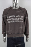 Digital print damaged vintage long shirt