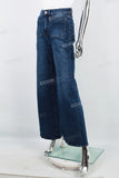 Women's blue wide leg jeans