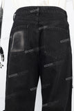 Black Tattered Baggy Cargo Pants