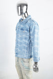 Men's laser blue denim suit