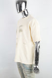 Men's Cream Printed T-Shirt
