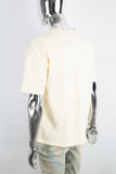 Men's Cream Printed T-Shirt