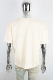 Men's Cream Printed T-Shirt