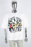 Men's White Printed T-Shirt