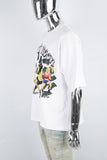 Men's White Printed T-Shirt