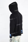 Men's Black Print Hoodies