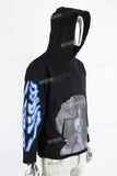 Men's Black Print Hoodies