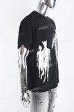 Men's Black Printed T-Shirt