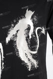 Men's Black Printed T-Shirt