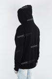Men's Black Printed Zip Knit Jacket