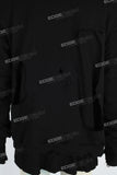 Men's Black Distressed Printed Pullover Sweatshirt