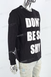 Black Print Men's Hoodies