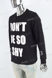 Black Print Men's Hoodies