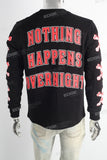 Black Skull Print Long Sleeve Shirt