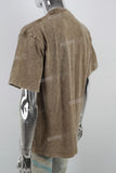 Brown Green Retro Wash Man T-Shirt