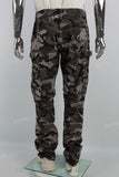 Camo Split Side Pocket Men's Cargo Pants