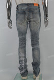 Vintage Blue Embroidery Stack Jeans