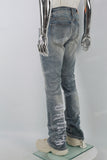 Vintage Blue Embroidery Stack Jeans