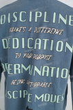 Men's T-shirt With Blue Print And Washing