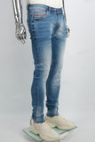 Blue Ripped Mans Skinny Jeans