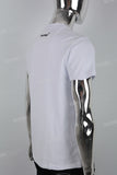 White embroidered men's T-shirt